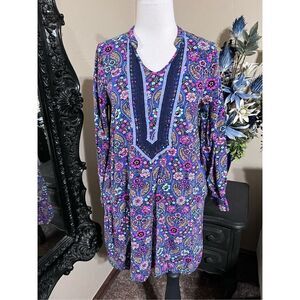 Matilda Jane Long Sleeve Floral Mini Dress Size M